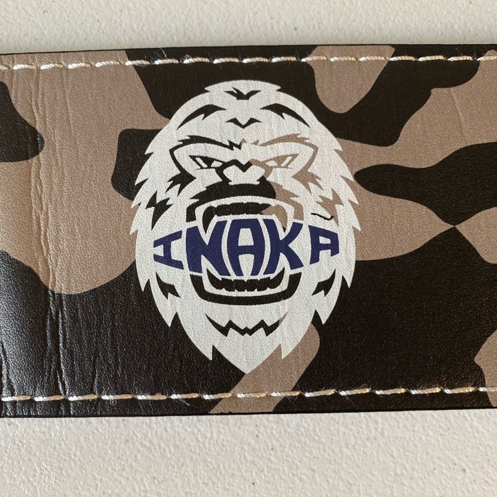 Inaka Power Tan and Black Camouflage Weight Lifting Belt Only